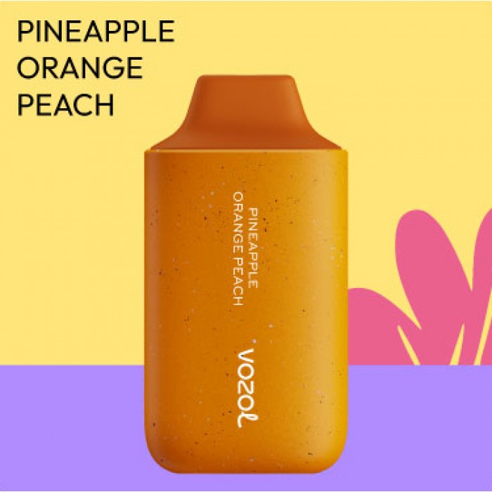 Vozol Star 6000 Pineapple Orange Peach, Vozolun Star 6000 serisine ait bir meyve aromalı elektronik sigara ürünüdür